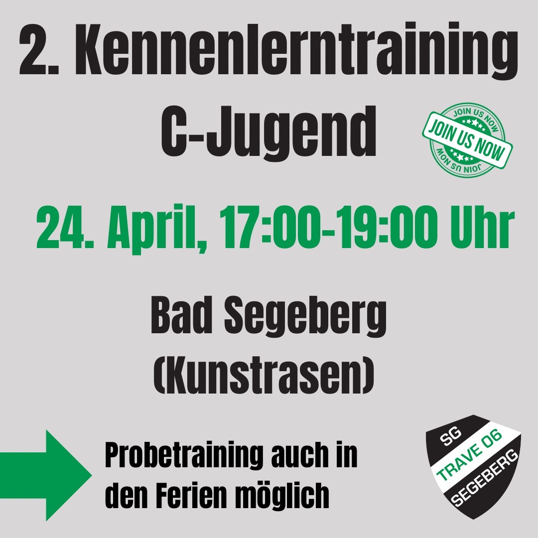 Probetraining C-Jugend SG Trave 06 Segeberg